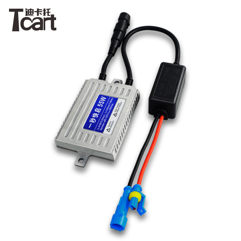 Tcart Auto xenon headlight  kit 12v 55w quick start canbus error free HID ballast with h1 lamp car headlamp replace bulb