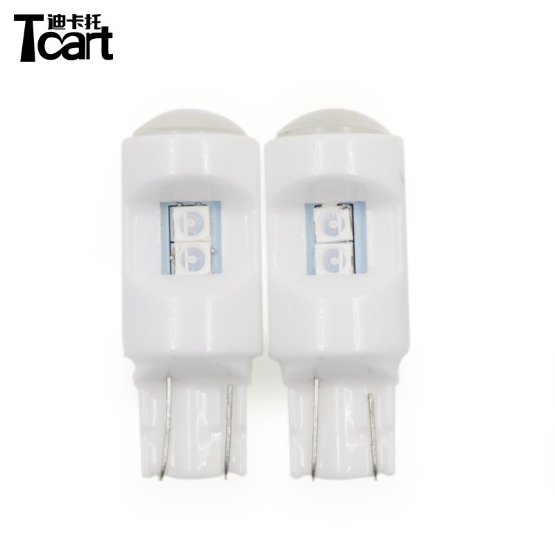 Tcart Auto signal Lighting bulb accessories Brightest DC 12V Car Bulb T10 LED 3030 6smd Dome Light driving bulb reading Lamp