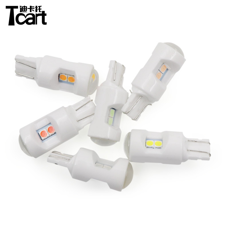 Tcart Auto signal Lighting bulb accessories Brightest DC 12V Car Bulb T10 LED 3030 6smd Dome Light driving bulb reading Lamp