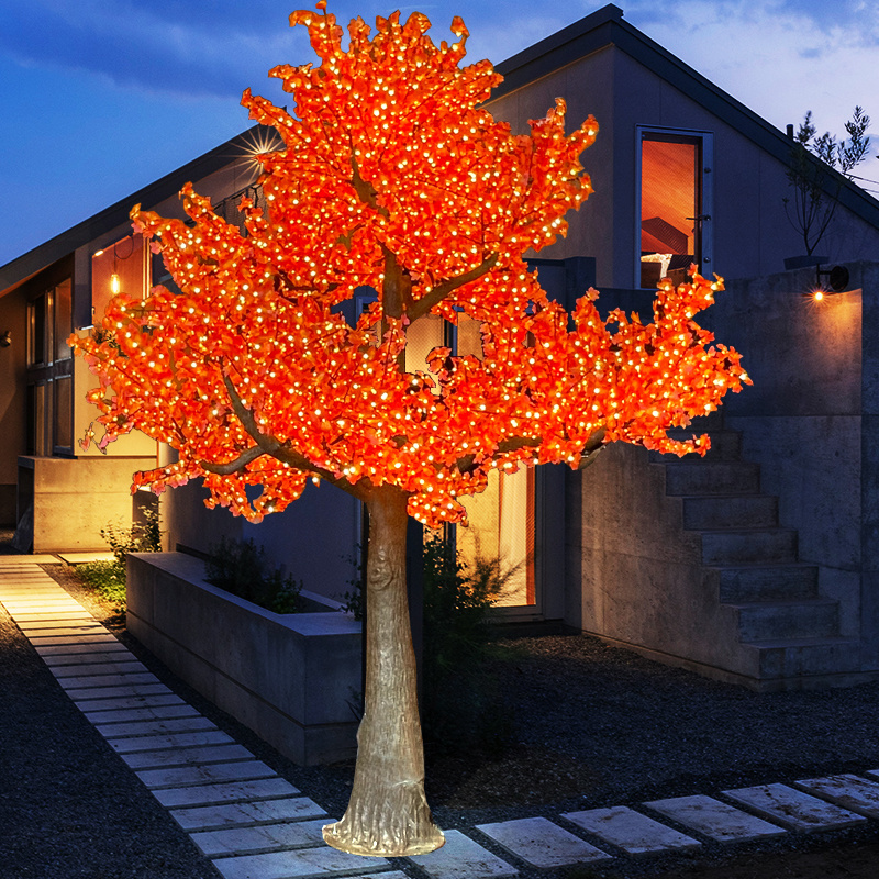 Factory Direct Wholesale Multi Color Led Christmas tree light Outdoor Waterproof Maple Tree Light For Garden Street Decoration