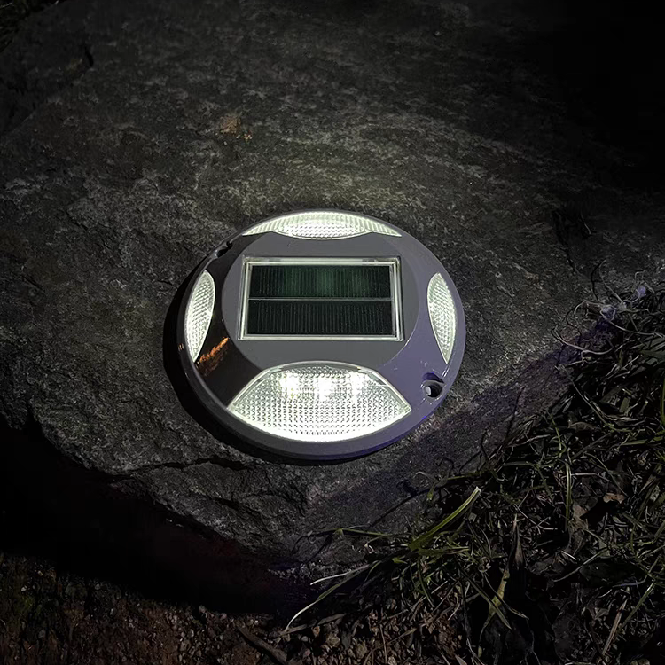 Led solar Driveway Dock Lights Outdoor Warning Step Lamps for Sidewalk Garden Pathway Yard