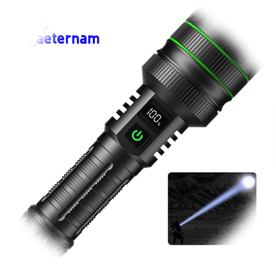 NEW 100000 lumens high Power bank 1500m zoomable led waterproof long range powerful tactical torch light flashlight