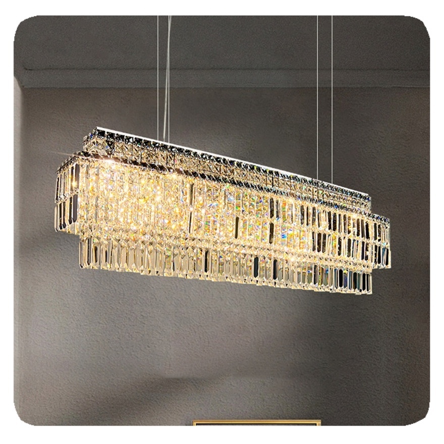 New Rustic bedroom dining room fixtures lighting ceiling gold led K9 crystal luxury modern chandeliers pendant Lamp