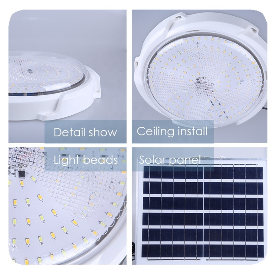 New Energy Saving Lamps Indoor 30w 60w 200w 300w 400w Solar Ceiling Light for Home House Lighting Lamp