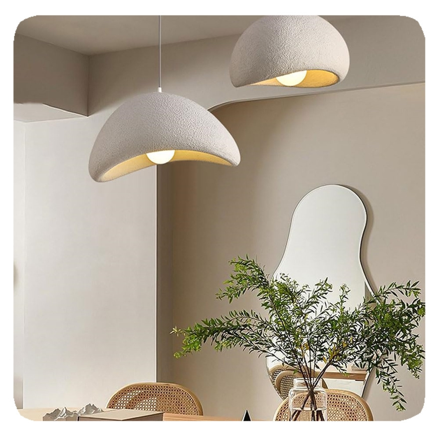 NEW nordic style Resin Shade Rope Hanging Lamp Fixtures Dining Room Ceiling Lighting simple Liangte