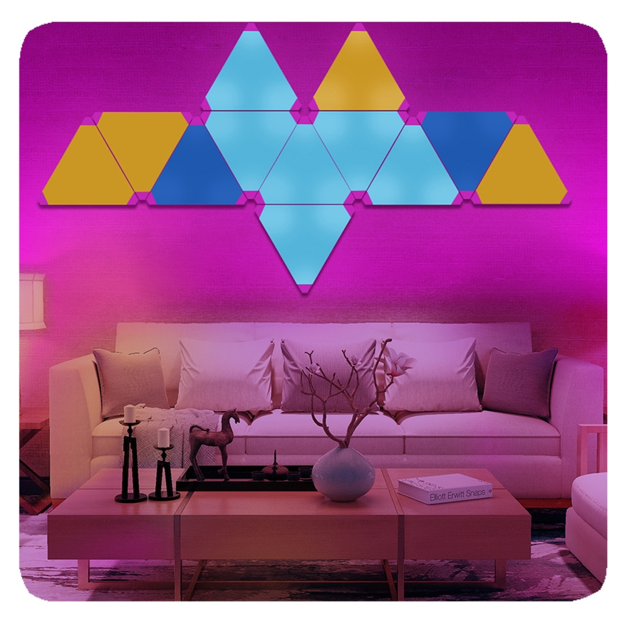 New Lights Panels LED Panel Smart Game Sync RGB Voice Control Triangle Wall Light lamp