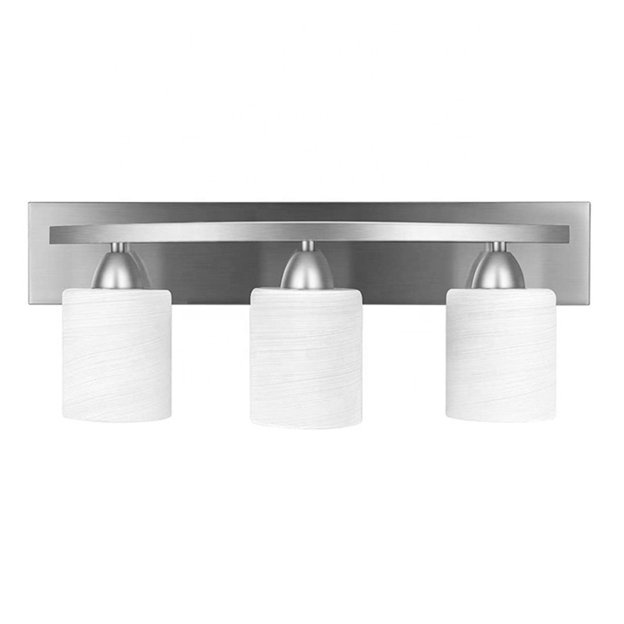 New 3 Lights Lighting Fixtures Brushed Nickel Stainless Vanity Light For Bathroom lamp