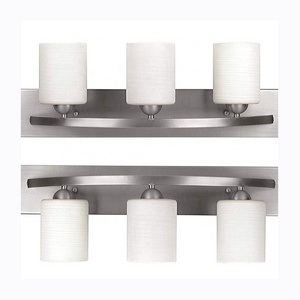 New 3 Lights Lighting Fixtures Brushed Nickel Stainless Vanity Light For Bathroom lamp