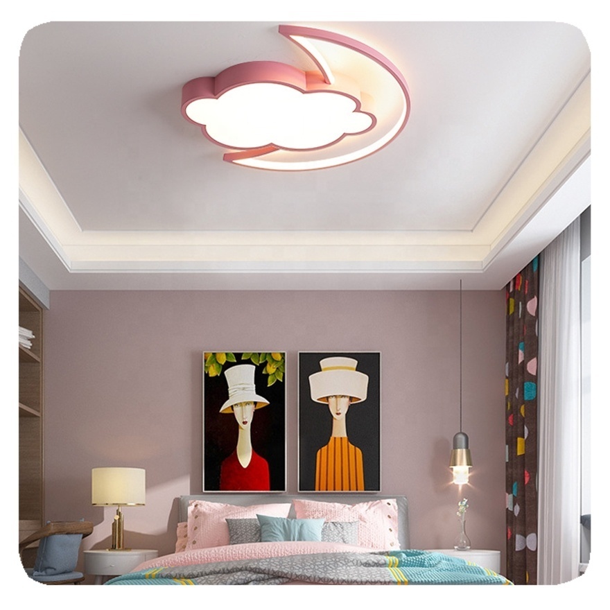 2024 New Children Creative Cloud Moon Decorative Led Ceiling Lights Home Lighting For Bedroom Lamp