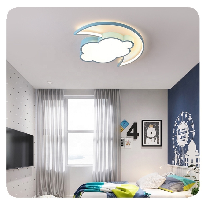 2024 New Children Creative Cloud Moon Decorative Led Ceiling Lights Home Lighting For Bedroom Lamp