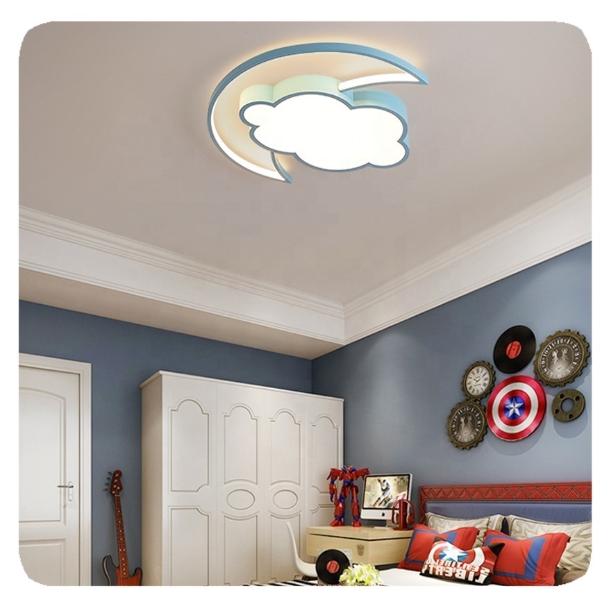 2024 New Children Creative Cloud Moon Decorative Led Ceiling Lights Home Lighting For Bedroom Lamp