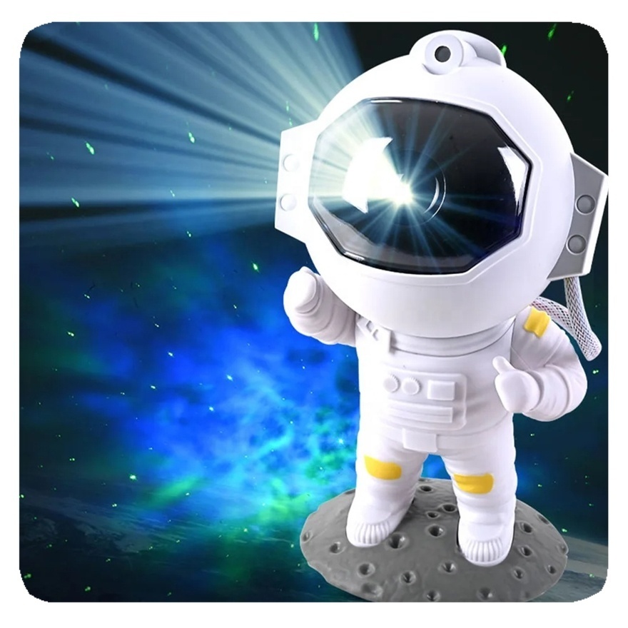 New Star Night Light Astronaut Galaxy Lighting Space Bedroom Projector Starry Nebula for Kids Adults Gifts Lamp