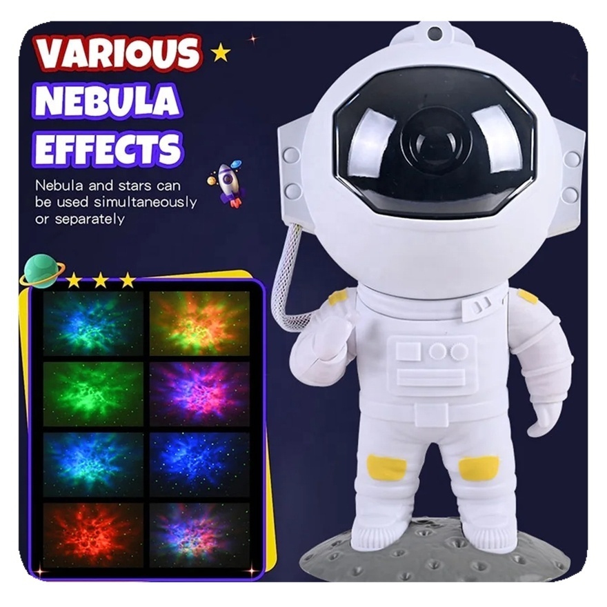 New Star Night Light Astronaut Galaxy Lighting Space Bedroom Projector Starry Nebula for Kids Adults Gifts Lamp