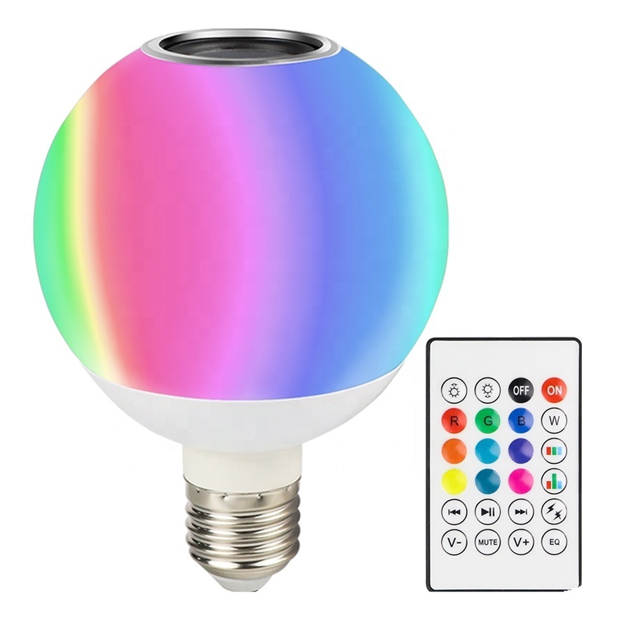 New Wholesale 12W E27 RGB Musical Smart LED Bulb with Remote Control Lamp