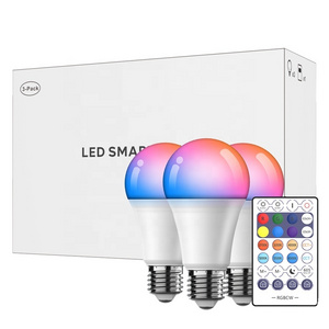 New U L Approved indoor rooms smart bulbs 3 pack with remote 9w rgb music led bulb light Lamp