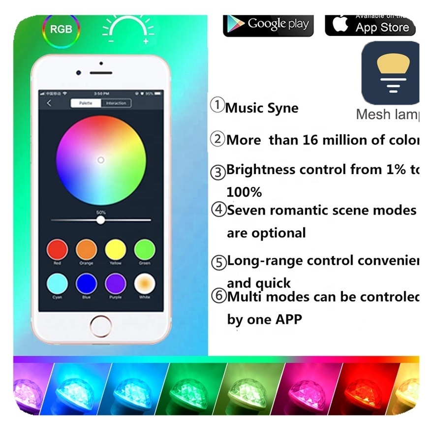 New Smart Garden Lighting Garland Music Sync Color Changing Bulb APP Group Control Timer RGB LED String Light Lamp