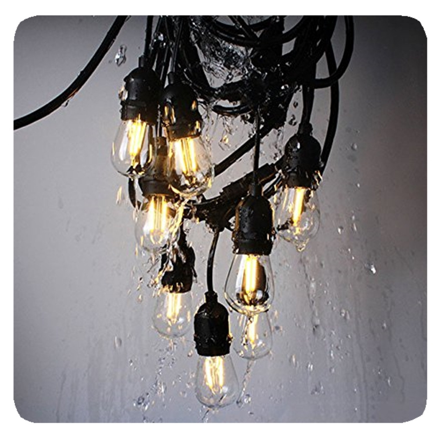 NEW Hot selling courtyard garden bistro string outdoor light chain bulbs LED decorative retro series lights