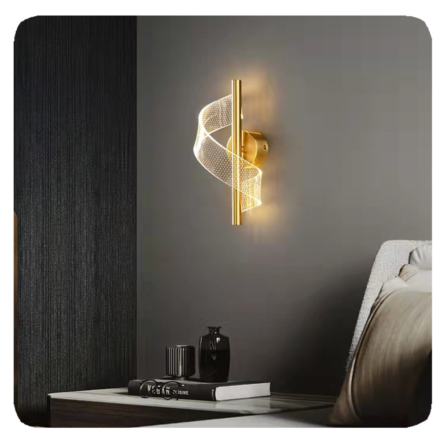 NEW Modern Decoration Interior Lamp Indoor Lampen Sconce acrylic Wall Light For Hotel Home Bedroom