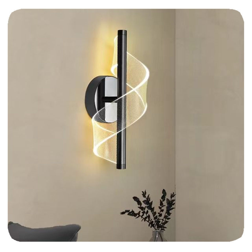 NEW Modern Decoration Interior Lamp Indoor Lampen Sconce acrylic Wall Light For Hotel Home Bedroom