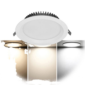 Custom Ip44 4 8 Inch Dimmable Fixture Commercial CCT 9w 12w 20w 30w 40w Smart Liangte Recessed Led Downlight Housing