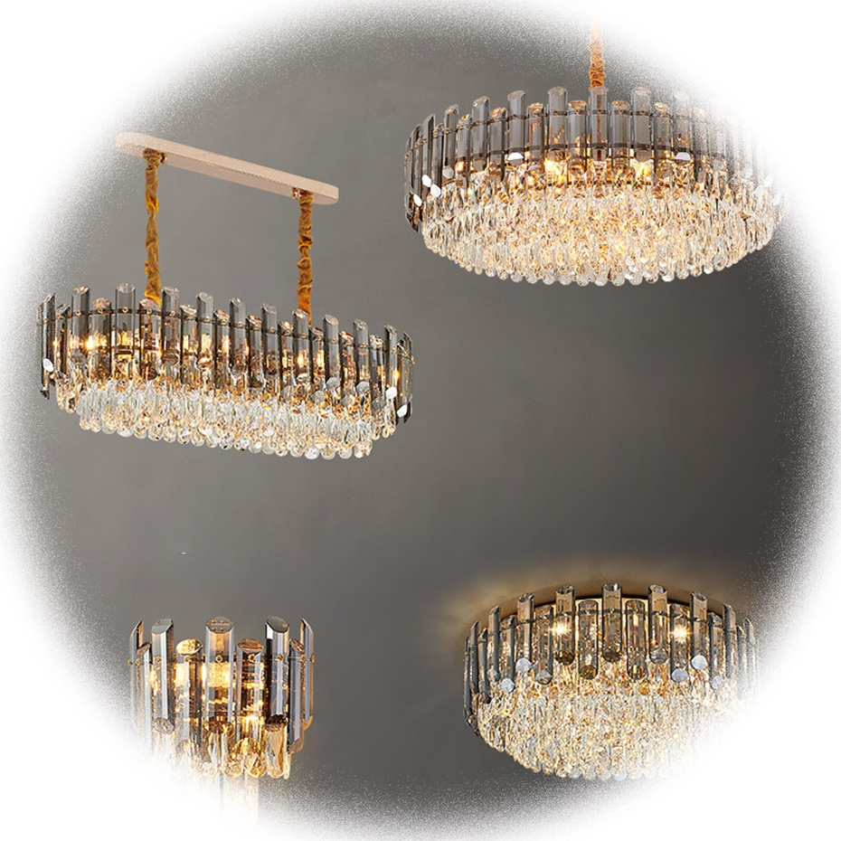 NEW Rustic bedroom dining room Liangte fixtures lighting ceiling luxury gold led modern K9 crystal chandeliers