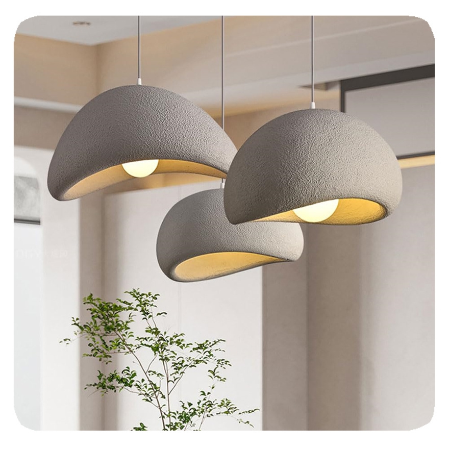 NEW nordic style Resin Shade Rope Hanging Lamp Fixtures Dining Room Ceiling Lighting simple Liangte