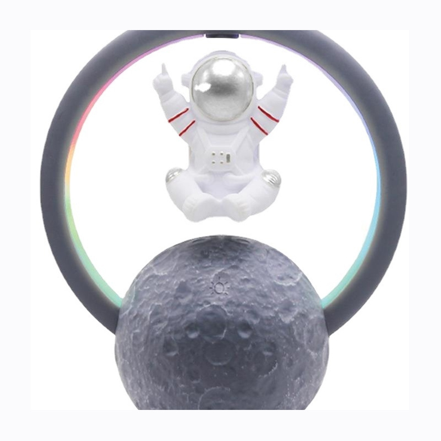 New Magnetic levitating 5.0 Wireless Floating Speaker with RGB Light Touch Control Bluetooth lamp