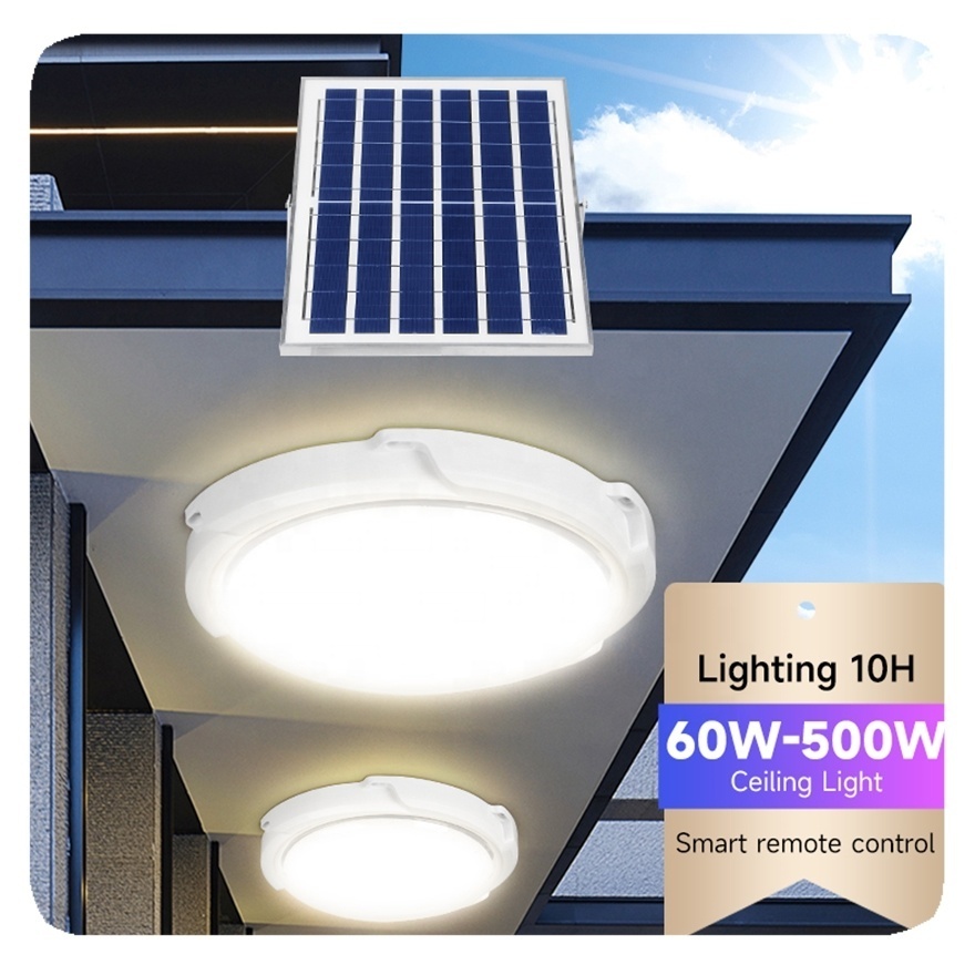 New Energy Saving Lamps Indoor 30w 60w 200w 300w 400w Solar Ceiling Light for Home House Lighting Lamp