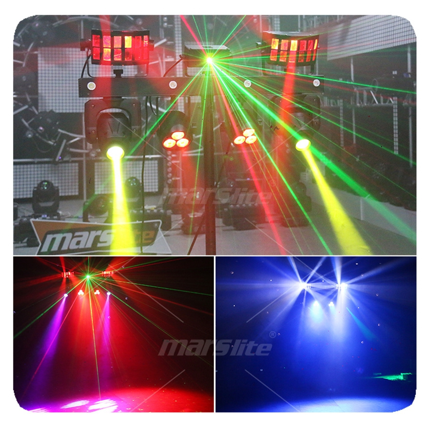 NEW Professional Portable Lights Disco Dj Equipment Gig Luces Para Discoteca DMX RGBW Led Par Bar Stage Lighting With Stand