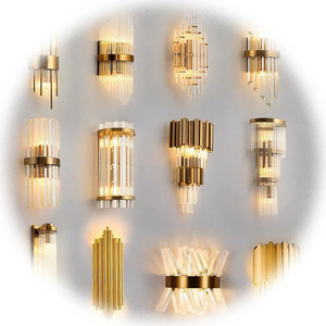 NEW Factory Direct Supply Art Deco Nordic Style Interior Sconce Bracket Crystal Led Wall Lamp Light for Home