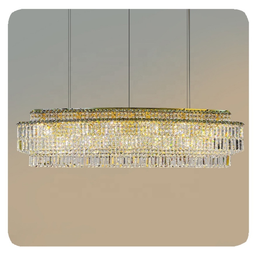 New Rustic bedroom dining room fixtures lighting ceiling gold led K9 crystal luxury modern chandeliers pendant Lamp