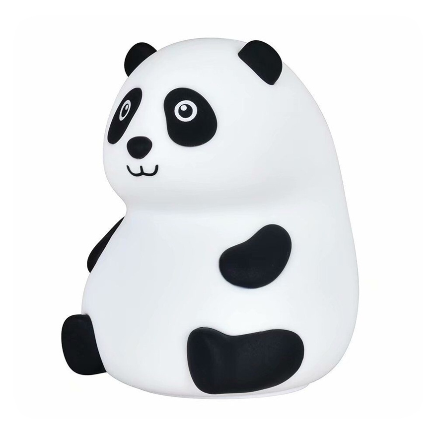 New LED Panda Night Light Silicone Children's Nursery for Toddler Boy Girls Bedroom Timer Auto Shutoff AAA Battery Operated lamp