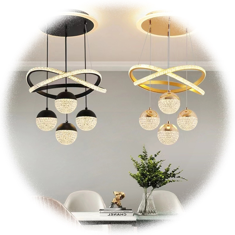 NEW Pendant Lights Living Room Lamp Led Ring Chandelier Liangte Circle Linea Ceiling Round Modern Acrylic 10 Minimalist Aluminum