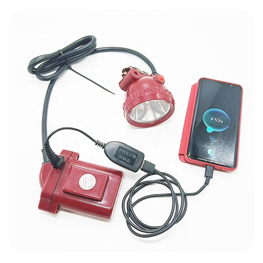 LIANGTE custom KL5LM LED Corded Rechargeable Safety Explosion-Proof Miners Mining Headlamp Cap Lamp USB Used as Power Bank