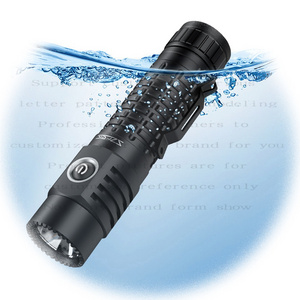 Custom Mini SST40 LED Rechargeable Pocket Flashlight EDC Waterproof Flash Light Torch High Power Flashlights for Camping Hunting