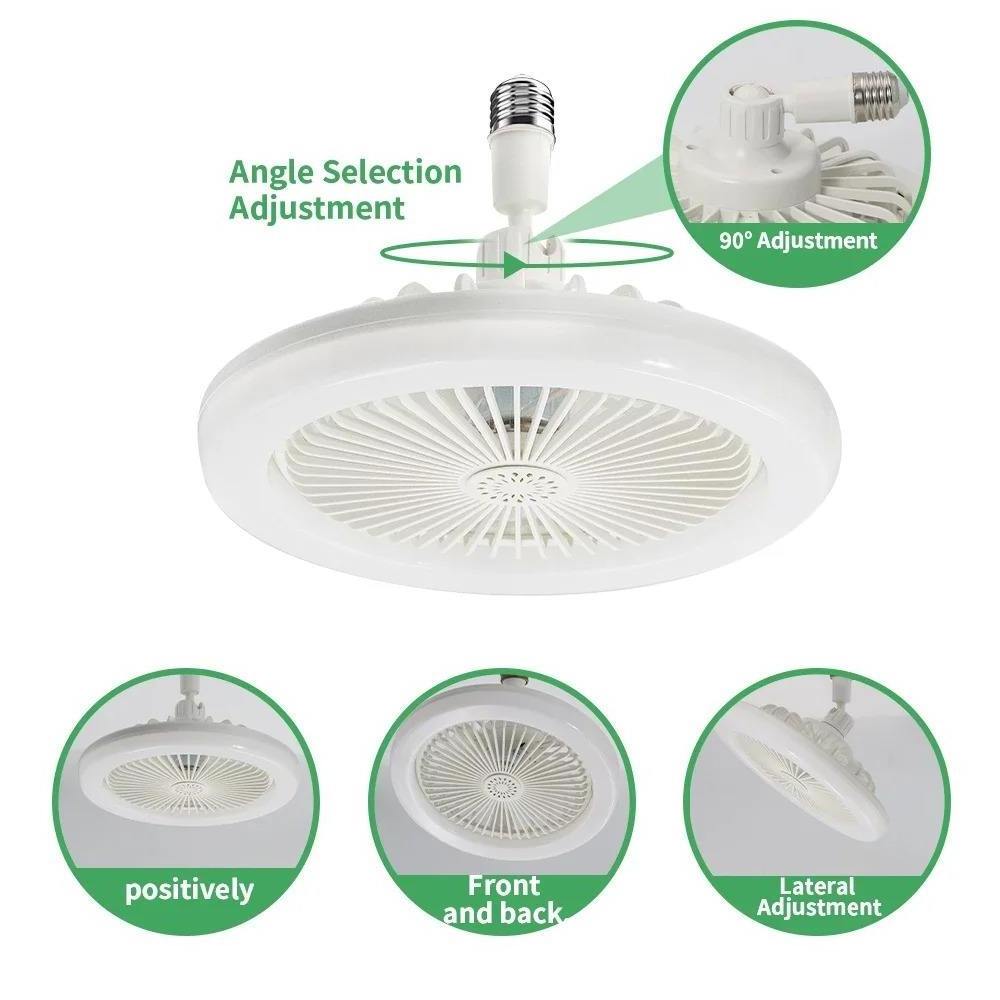 Tropical Smart Home Quiet Cool Wind Invisible ABS Blade White 52 Inch DC Motor Ceiling Fan Light