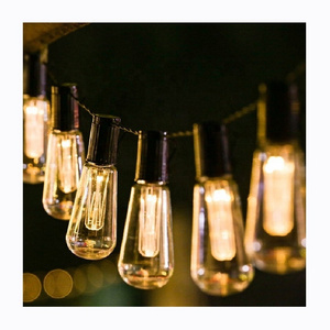 New Retro Vintage Ediso n Bulbs Outside Hanging Pathway Garden Camping Decorative Solar LED Patio String light Lamp