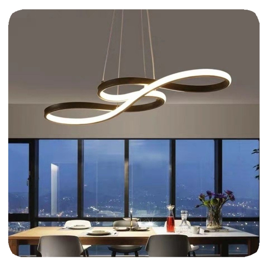 New Dropshipping Modern Led Chandeliers Pendant Lights Dining Living Room Home Lighting Chandelier Lamp Aluminum 2.1 Luxury Gold