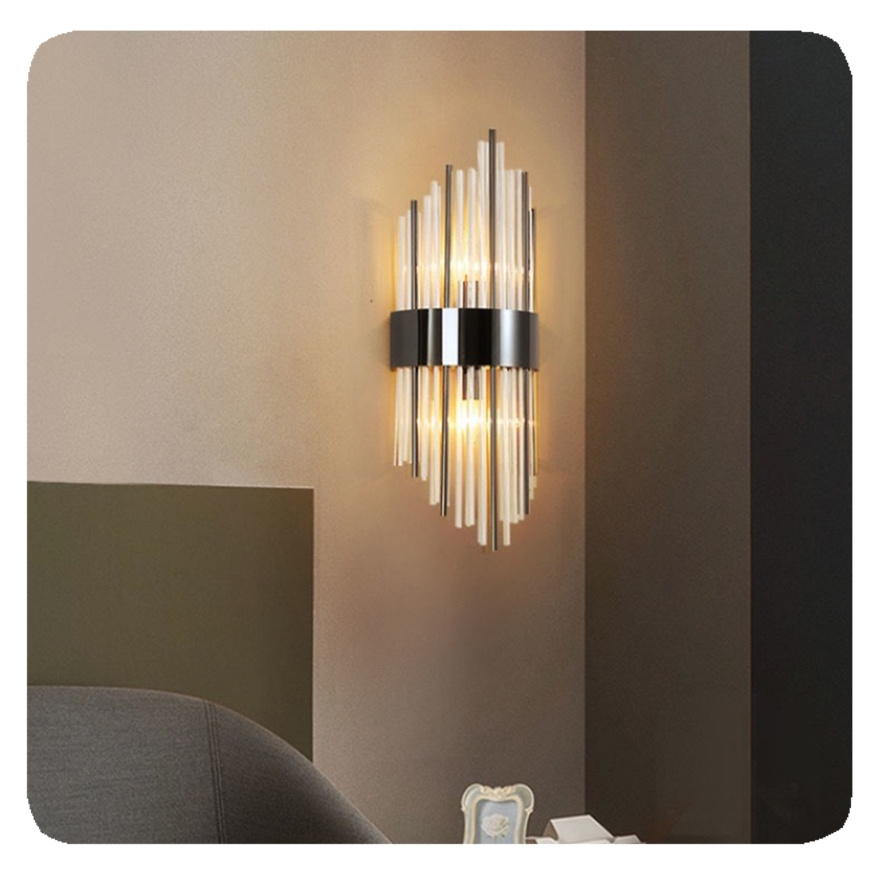 NEW Bedroom Decorative Fancy Interior Sconce Bracket Crystal Led Wall Lamp Light for Home Iron 80 Nodic Led Light Indoor 50000