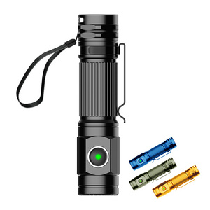 2024 Small 5000 LUMENS POCKET Hand flash EDC Rechargeable LED flashlight lamp light