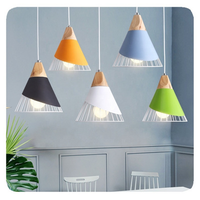 New Nordic Colorful Hanging Home Decorative Lighting Fixtures Modern Chandeliers Linear Pendant Light LED Lamp