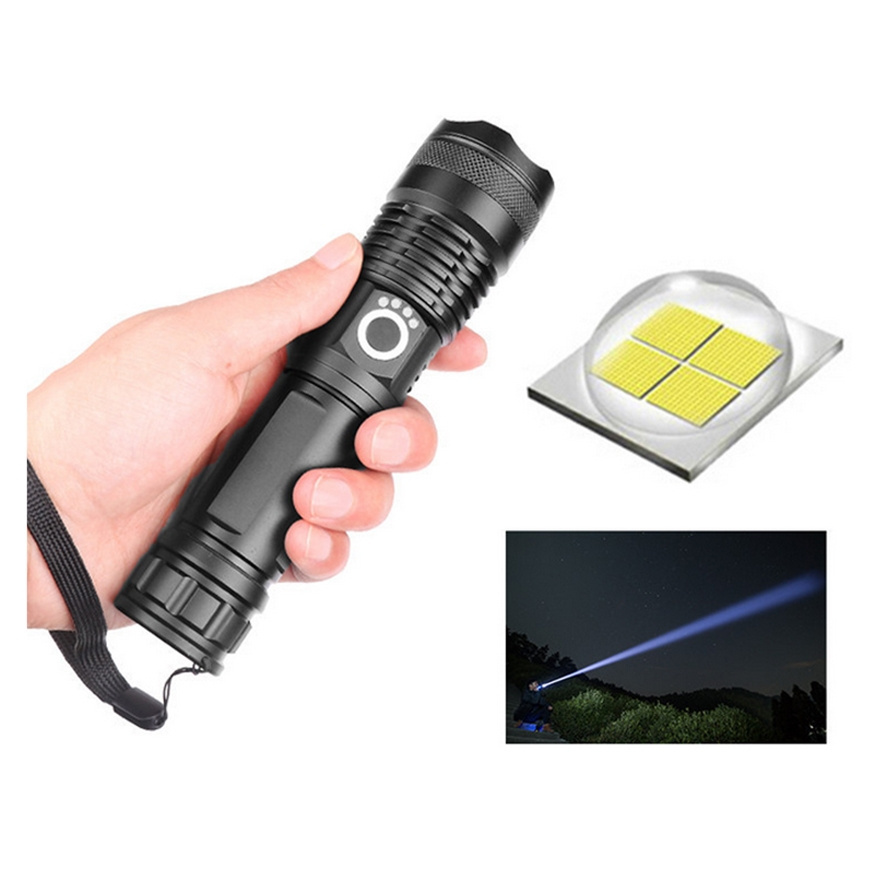 NEW Waterproof 3000 High Lumens USB Rechargeable Tactical Flashlights XHP50 Most Powerful Portable LED Flashlight Outdoor