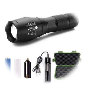 Custom Super Liangte 5 Modes Zoom Rechargeable LED Torch Light T6 800 Lumen Tactical Flashlight