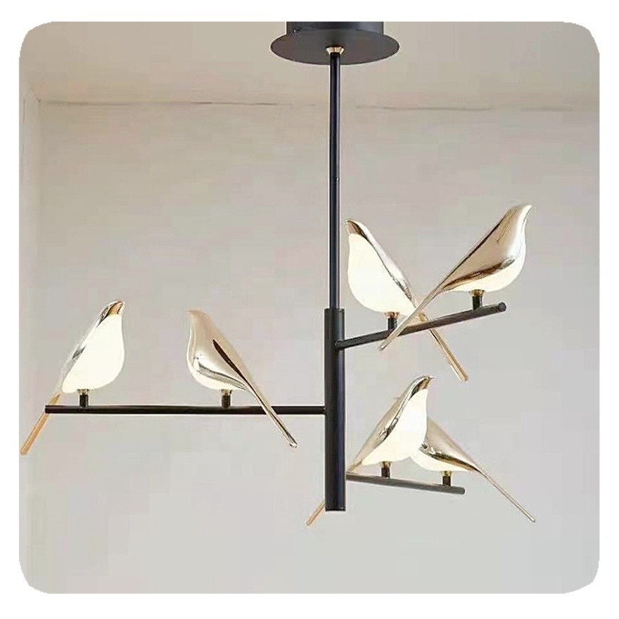 New led light Designers Creative modern decorative dining bird chandelier Lamp