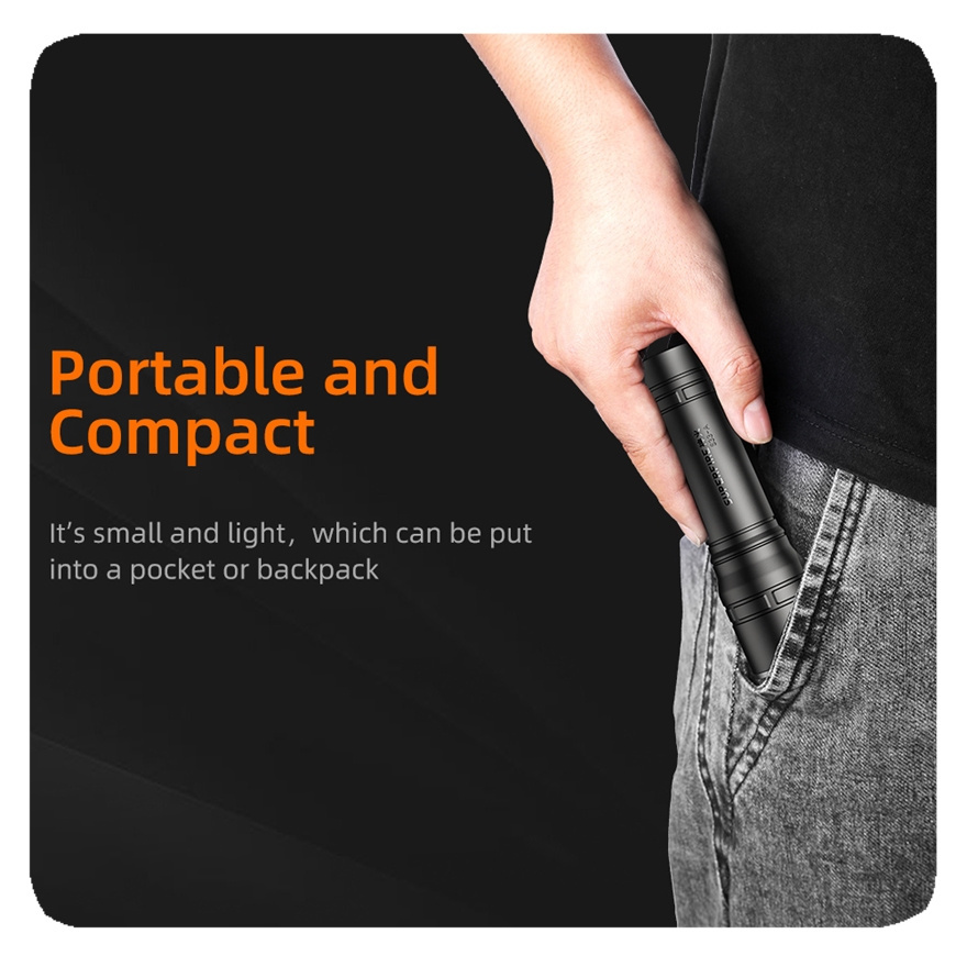 LIANGTE Pocket Portable Waterproof Edc Hunting Camping Hiking Long Range Powerful Mini Rechargeable Led Flashlight