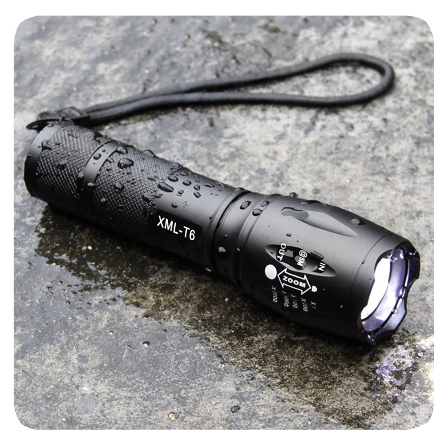 Custom Super Liangte 5 Modes Zoom Rechargeable LED Torch Light T6 800 Lumen Tactical Flashlight