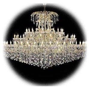 LIANGTE Custom Gold House Decoration Hotel Wedding Ceiling Lamp Globe Large Crystal Chandeliers For Hotels