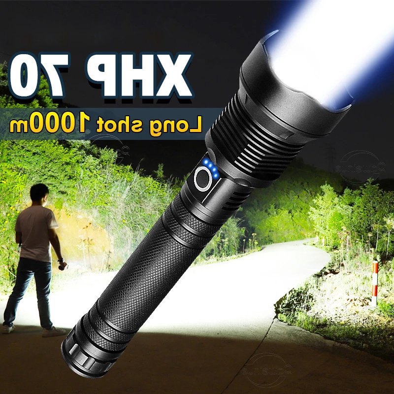 2024 Custom 18650 Rechargeable Battery 5 Modes Led Tactical Flashlight Zoomable T6 Torch For Camping lamp light