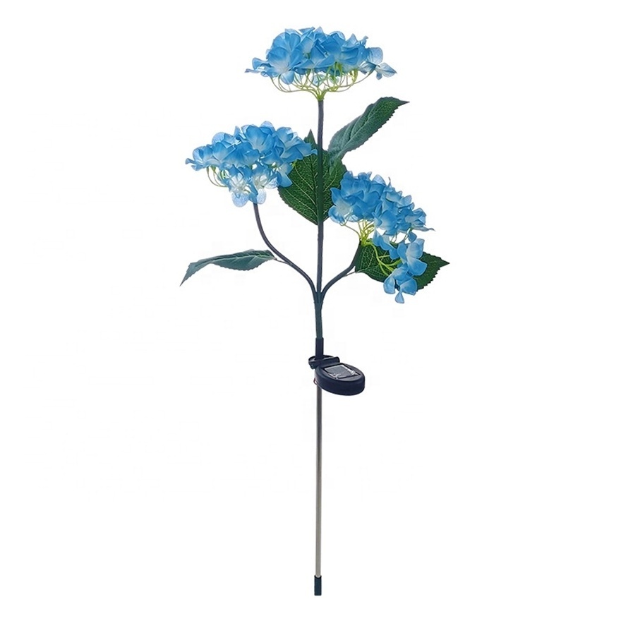 New Halloween Decorations Lights Outdoor Solar Hydrangea Flower Light Lamp