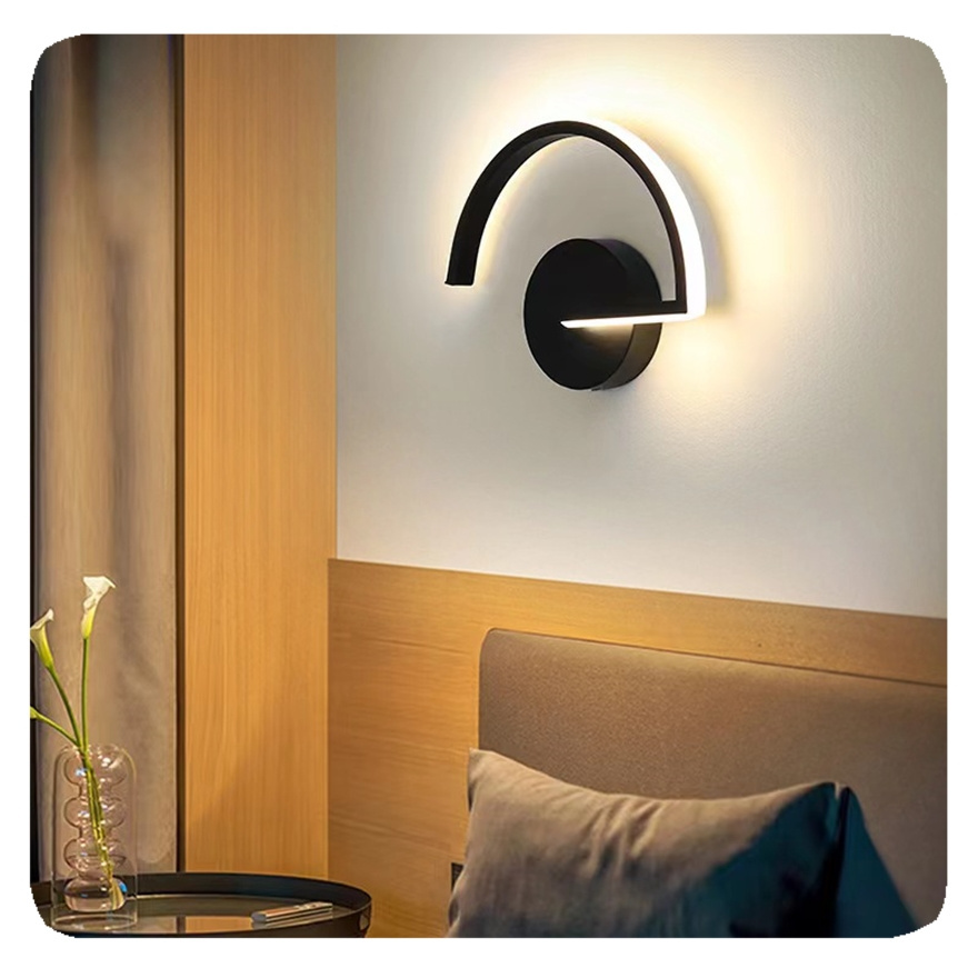 New Modern Black Decoration Up Down Outdoor Indoor Luxury Home Room Bedroom Hotel Bathroom Reading Light Led Wall Lamp